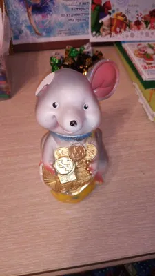 Мультяшная мышь, копилка для денег, коробка для хранения монет, детские  игрушки, украшение на год крысы, домашний декор, коробки для денег, Детская  копилка | AliExpress