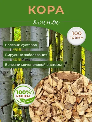 Кора осины травяной сбор 100 г - купить с доставкой по выгодным ценам в  интернет-магазине OZON (1085229037)