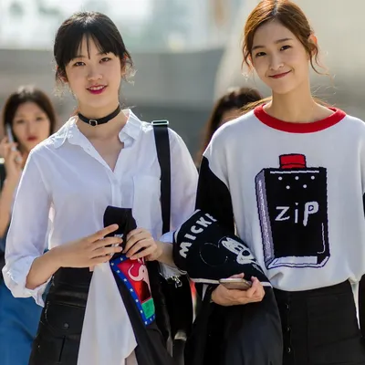Корейский стиль одежды — луки для девушек и парней