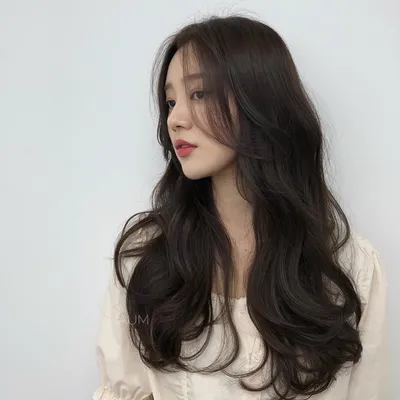Корейские стрижки на длинные волосы - 77 photo
