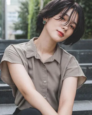 Прическа в корейском стиле женская - 89 фото