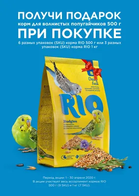 Купить Рио корм Канарейки 500 гр в Бишкеке - Petshop.kg