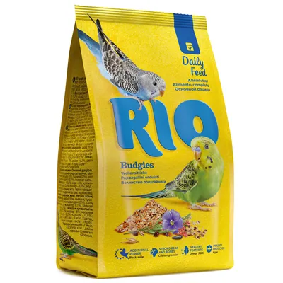 РИО Корм для волнистых попугаев 1 кг, пакет купить по низкой цене с  доставкой - БиоСтайл