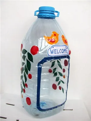 Кормушка из 5 литровой пластиковой бутылки своими руками | Кормушка для птиц,  Пластиковые поделки, Самодельные кормушки