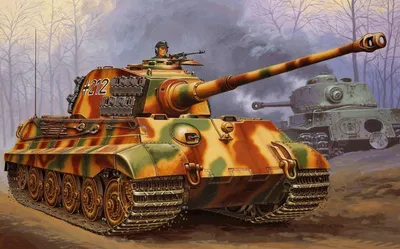 Купить 3616 Немецкий танк Королевский Тигр с башней Порше Звезда |  ArmaModels