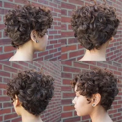 Короткие женские стрижки на кудрявые волосы (33 фото): как подобрать, виды,  идеи без укладки