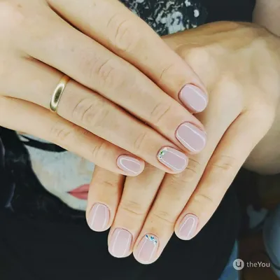 Милые нюдовые ногти | Ногти, Круглые ногти, Дизайнерские ногти