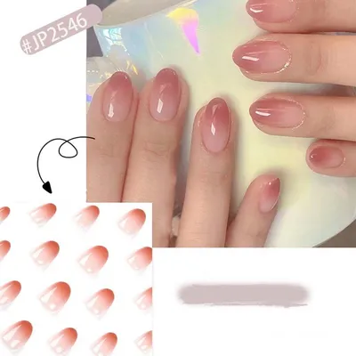 Nail Extension on Short Nails - YouTube