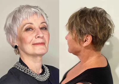 Стрижки для женщин после 50 лет (45) фото с названиями | Стрижка, Короткие  стрижки, Укладка коротких волос