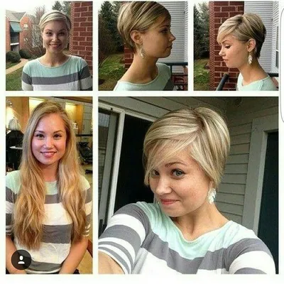 17 фотографий девушек до и после того, как они попали к парикмахеру,  которая делает только короткие