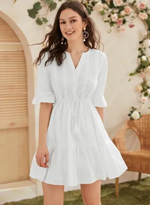 Платье женское летнее легкое мини короткое белое черное нарядное сукня біла  — цена 670 грн в каталоге Короткие платья ✓ Купить женские вещи по  доступной цене на Шафе | Украина #94380542