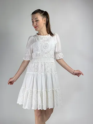 Белое летнее короткое платье medicine в деревенском стиле — цена 119 грн в  каталоге Короткие платья ✓ Купить женские вещи по доступной цене на Шафе |  Украина #36389995