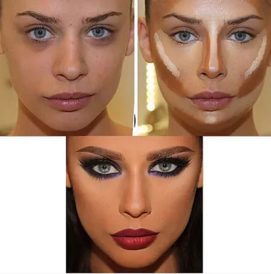 Красота. Правильная коррекция лица с помощью макияжа. | Scherbacheva | Дзен