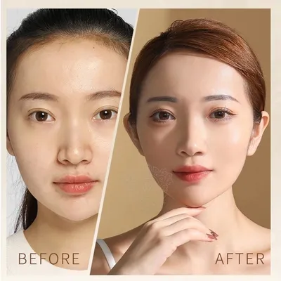 Девушки нанесли макияж только на одну сторону лица, чтобы показать, как  именно он меняет внешность