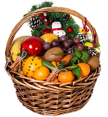 ᐉ Купить подарочная корзина \"новогоднее чудо\" на новый год в Актау с  доставкой | Интернет-магазин AktauZakazBuketov