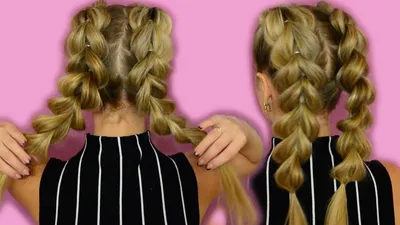 Как сделать 3D косу из резинок? Пошаговое руководство | Ponytail | Дзен