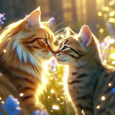 Кошачья любовь | Пикабу