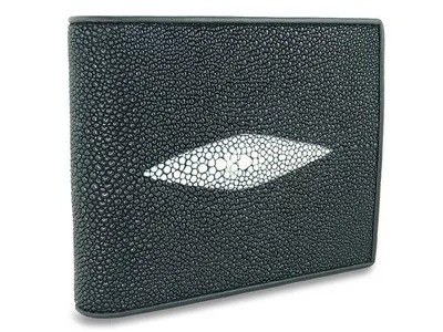 Классический мужской кошелек из натуральной кожи ската - купить с доставкой  по выгодным ценам в интернет-магазине OZON (199621262)