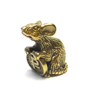 Сувенир Кошельковая Мышка на Подкове с Клевером металл латунь бронза  подарок 555 | AliExpress