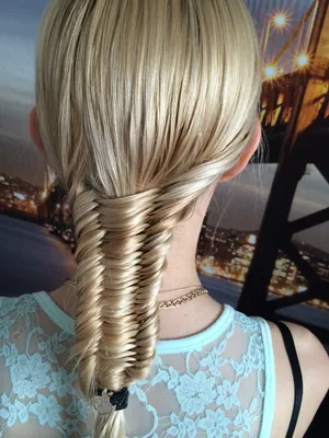 Fishtail Braid.Hairstyle on long hair - YouTube