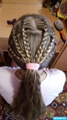 Плетение кос, прически, косички для детей и взрослых - Две французские косы  с хвостиками! | Facebook