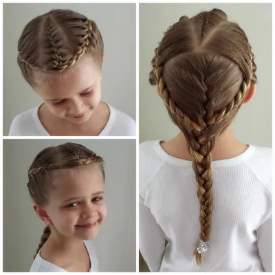 Причёски для девочек на короткие волосы косички (65 фото)