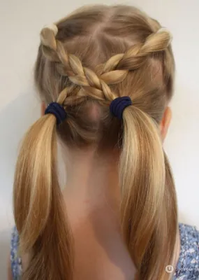 Прически для девочек из косичек фото | Hairland.ru