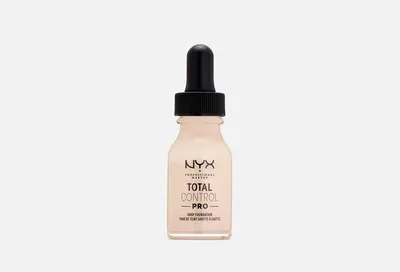 NYX PROFESSIONAL MAKEUP Тональная основа TOTAL CONTROL PRO DROP FOUNDATION  03 PORCELAIN 13 мл — купить в Москве