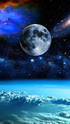Синяя планета акварель космический мобильный телефон обои Фон Обои  Изображение для бесплатной загрузки - Pngtree