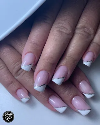 Малиновый косой френч...ну... - Маникюр Педикюр Киев Nails | Facebook