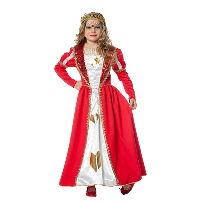 Купить карнавальный костюм Королева, платье, корона, р. 36, рост 122-128  см, цены на Мегамаркет | Артикул: 100044268110