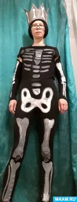 Я ШЬЮ: Костюм скелета 💀 из футера How to make Halloween skeleton costume -  YouTube