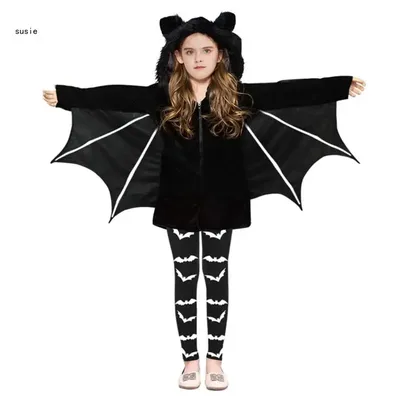 Детский унисекс костюм летучей мыши вампира, Детский костюм летучей мыши, костюм  летучей мыши вампира для Хэллоуина, искусственный костюм летучей мыши |  AliExpress