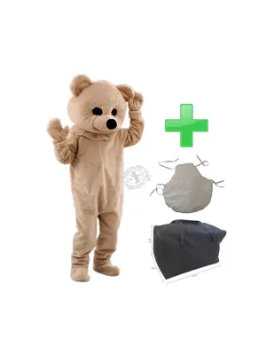 3а медведь Костюм талисмана + охлаждающий жилет + сумка + капюшон ✓ Купить  недорого ✓