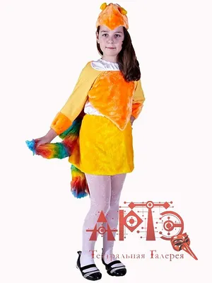 Карнавальный костюм Жар-птицы на девочку: головной убор, платье (Россия)  купить в Воронеже