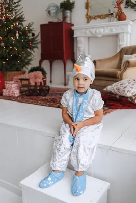 Детский карнавальный костюм Снеговик Крош для мальчика купить в интернет  магазине