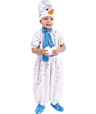 Детский карнавальный костюм Снеговик Пуговка 916 к-17 купить в Минске