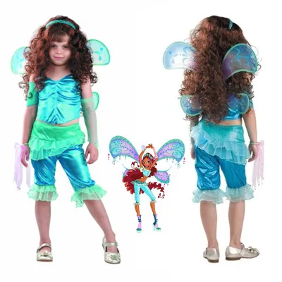 Детский карнавальный костюм Фея Винкс Стелла для девочки