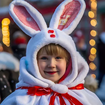 Костюм зайца детский новогодний для фотосессии праздничный | Костюм, Идеи  костюмов, Детские костюмы