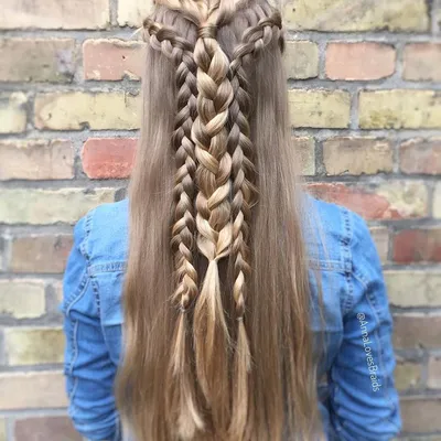 Красивая прическа на длинные волосы, двойная коса водопад | Hairstyle Steps  l Сайт о прическах