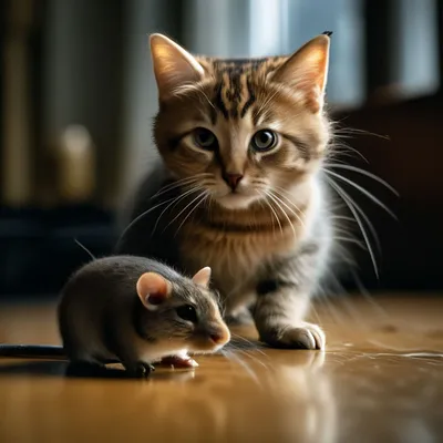 кот целует мышь стоковое изображение. изображение насчитывающей предвидит -  10926983