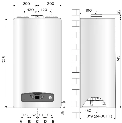 Газовый котел Ariston CARES X 24 FF NG навесной традиционный турбо-17  882.60 грн.-Ariston-3300885-005272-Ariston