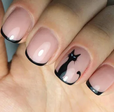 Кот на ногтях. Морда кота | Nails, Beauty