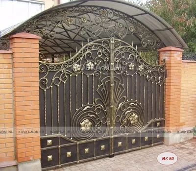 Красивые кованые ворота: фото, варианты дизайна — статья на сайте компании  Металл Дизайн Ковка