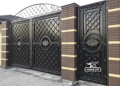 Кованые ворота и калитки в Одинцовском районе для загородного дома