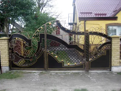 Кованые ворота, калитки и заборы | Лока, Славянск