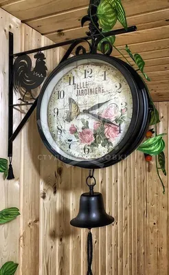 Кованые часы с колокольчиком КЧС-008: купить в Москве, фото, цены