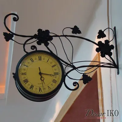 Часы настенные кованые Пики Старая медь, 750мм х 750 мм (ID#1081880376),  цена: 4005 ₴, купить на Prom.ua