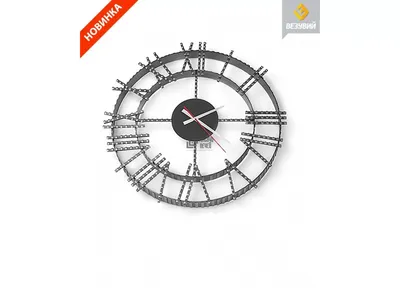 Кованые часы со стеклом КЧС-004: купить в Москве, фото, цены