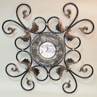 Часы настенные Quartz Металлические Зигзаг d78см Q00490035 - «Отлично  интерьерное решение от Уютерры. Кованые часы с невесомыми кристалами. +  Фото в интерьере.» | отзывы